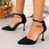 Black Strapped Heels