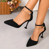 Black Strapped Heels