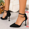 Black Strapped Heels